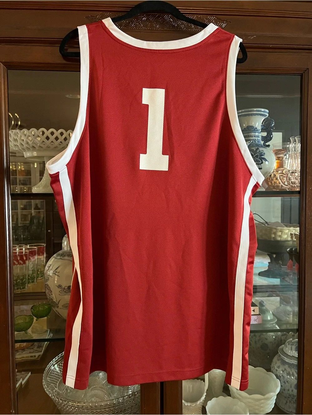 Jordan Men's OU Crimson and White Basketball Jersey XXL